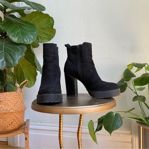 Black Platform Booties